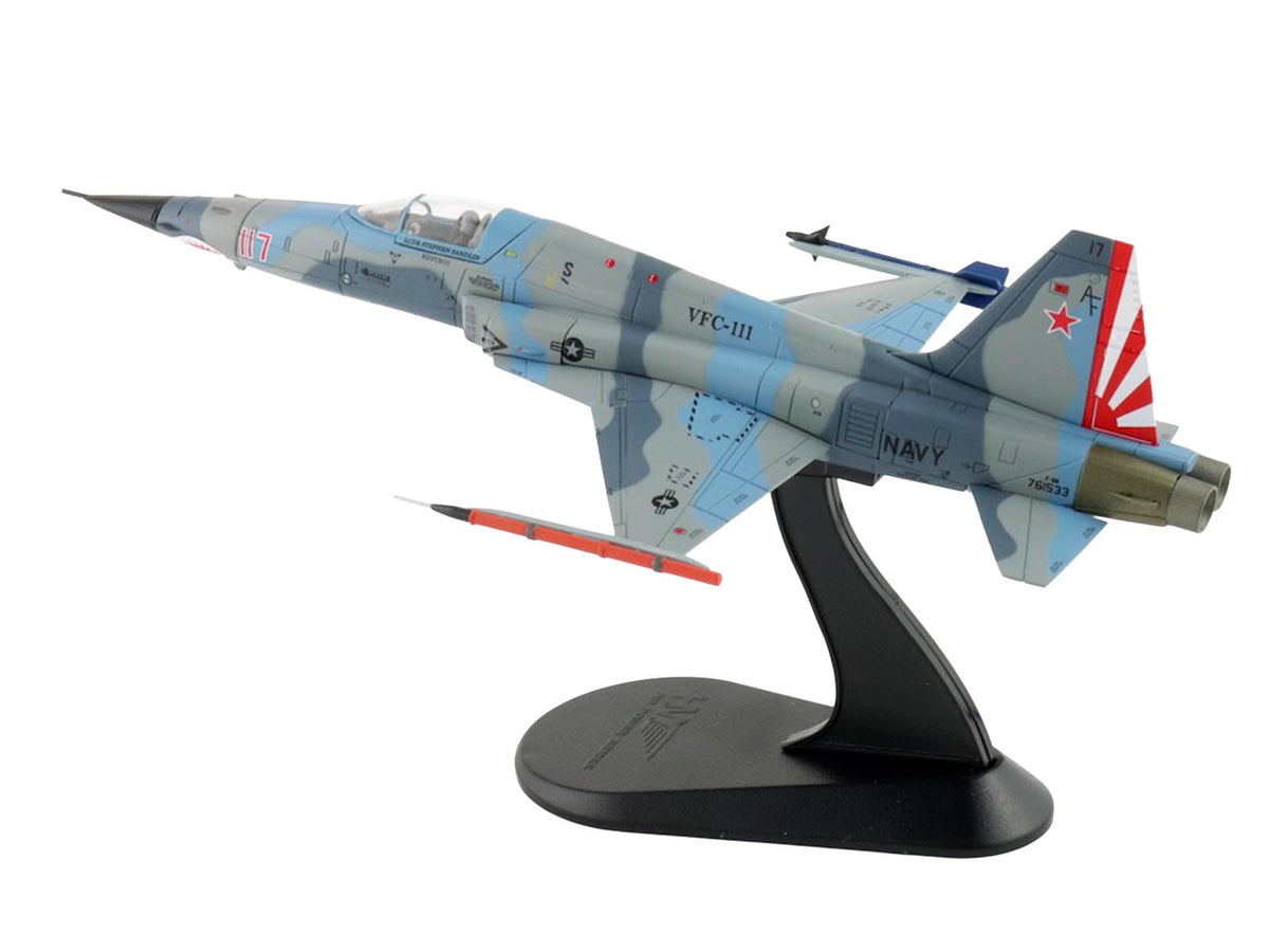 Northrop F-5N Tiger II Aircraft "Red 117 761533 Adversary Fighter VFC-111 Sundowners" (2017) United States Navy "Air Power Series" 1/72 Diecast Model