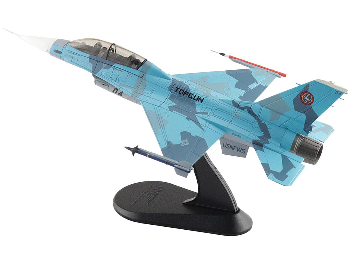 Lockheed F-16B Fighting Falcon Fighter Aircraft "Top Gun 04 Centennial of Naval Aviation" United States Navy "Air Power Series" 1/72 Diecast Model