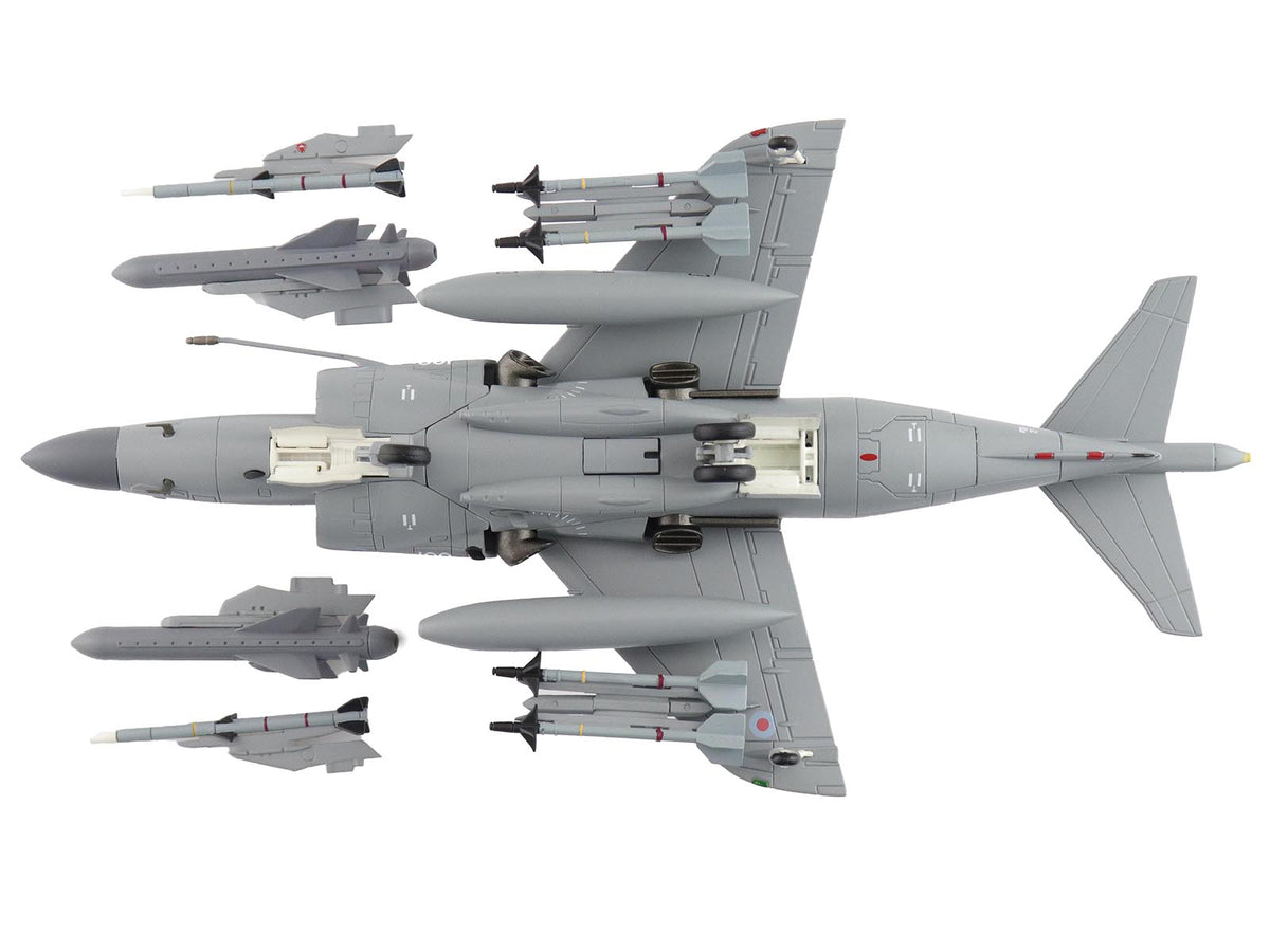 British Aerospace Sea Harrier FA.2 Aircraft with Sea Eagle Missiles "ZH796" (2018) British Royal Navy "Air Power Series" 1/72 Diecast Model