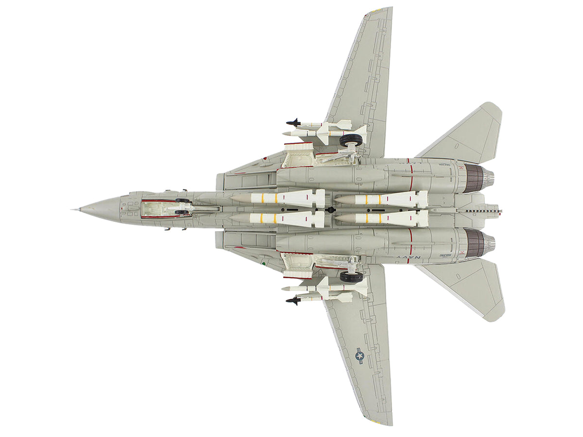 Grumman F-14A Tomcat Fighter Aircraft "Sukhoi Killer VF-41 Black Aces USS Nimitz" (1981) United States Navy "Air Power Series" 1/72 Diecast Model
