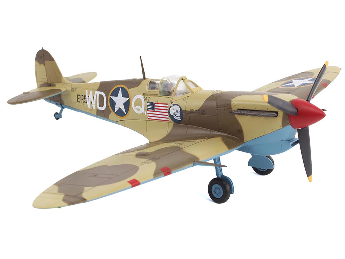 Supermarine Spitfire Mk.Vb Trop Fighter Aircraft "ER570 4th Fighter Squadron 52nd Fighter Group" (1943) Mediterranean Allied Coastal Air Force "Air Power Series" 1/48 Diecast Model