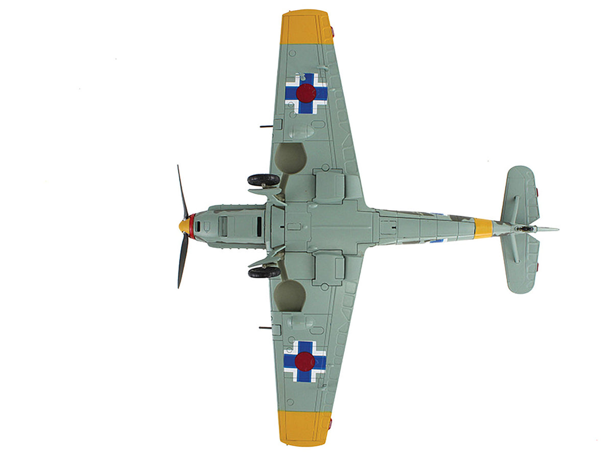 Messerschmitt Bf 109E-3 Fighter Aircraft "White 2 Jan Reznak 13.(slow)/JG 52 Kraznodar USSR" (1943) German Luftwaffe "Air Power Series" 1/48 Diecast Model