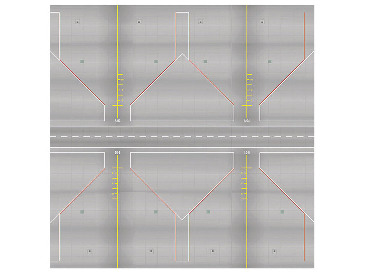 Airport Apron/Tower Cardboard Ground Plates for 1/200 Scale Models