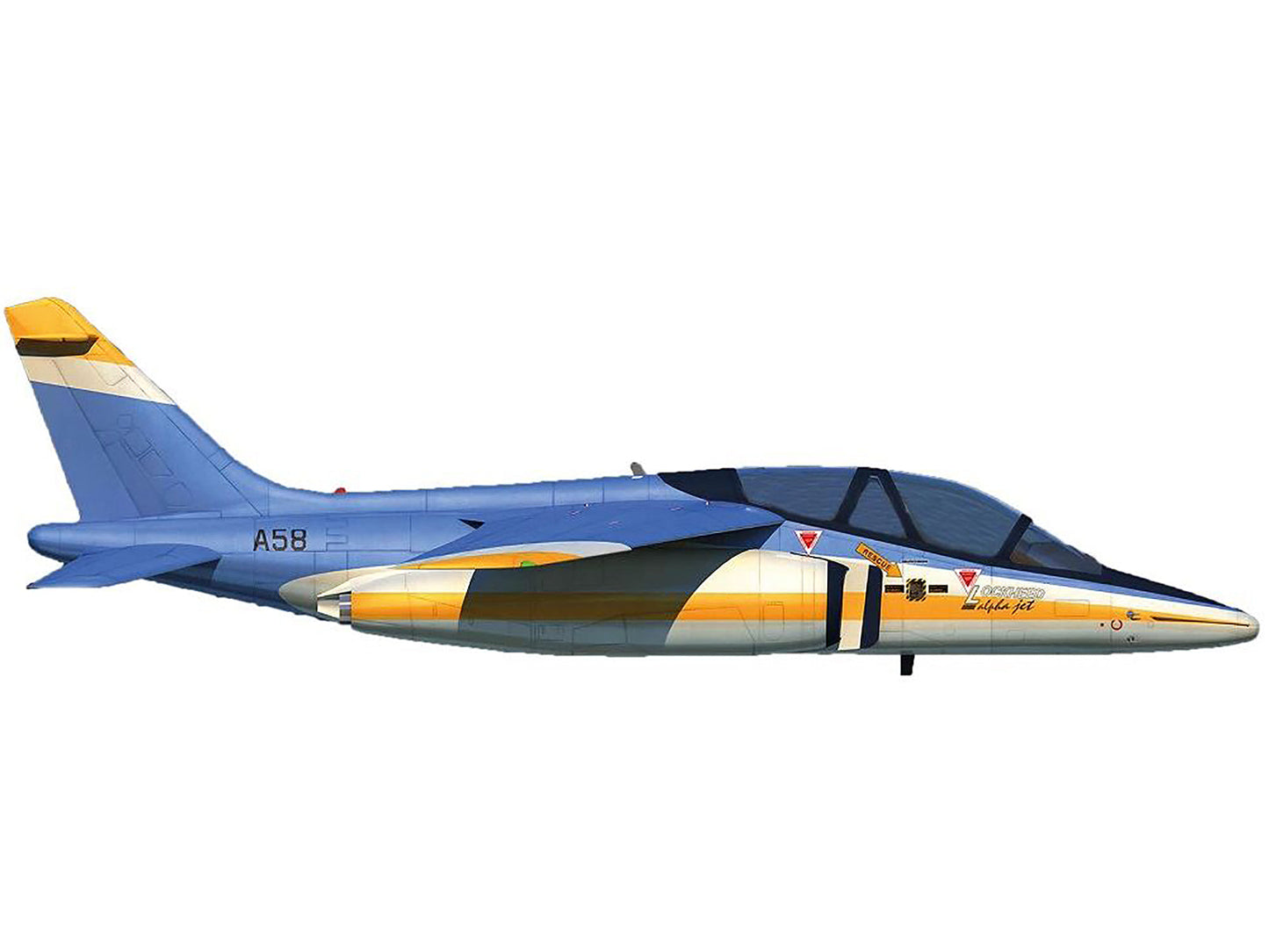 Lockheed Alpha Jet Aircraft "VTX-TS Competition" United States Navy "Military" Series 1/72 Diecast Model Airplane
