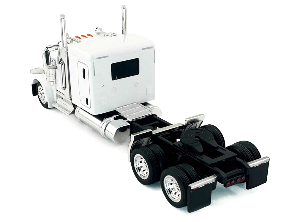 Peterbilt 589 Truck with 72 Inch Sleeper White 1/87 (HO) Plastic Model Car