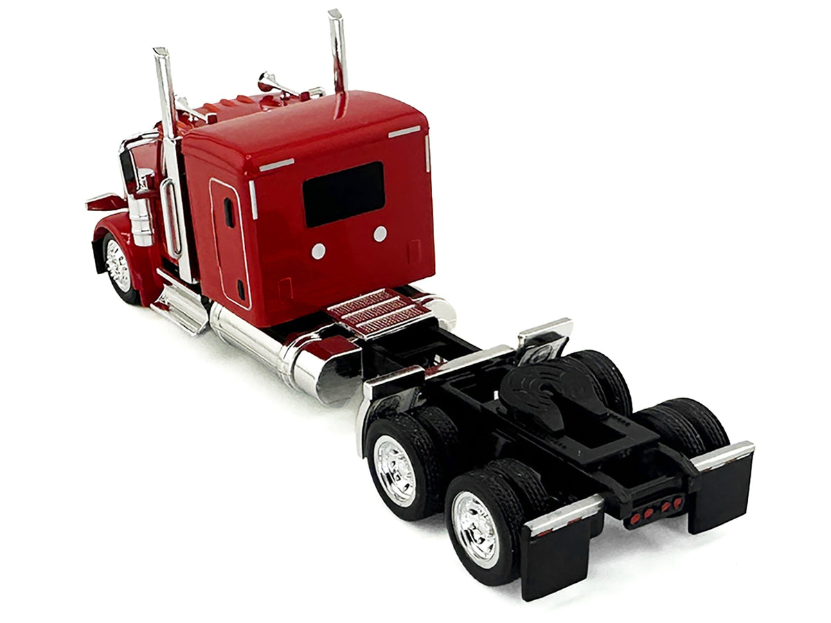 Peterbilt 589 Truck with 72 Inch Sleeper Red 1/87 (HO) Plastic Model Car