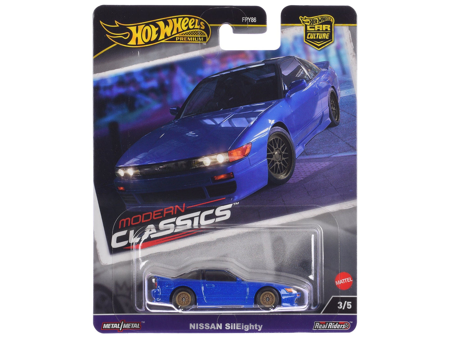 Nissan SilEighty Blue Metallic "Modern Classics" Series Diecast Model Car