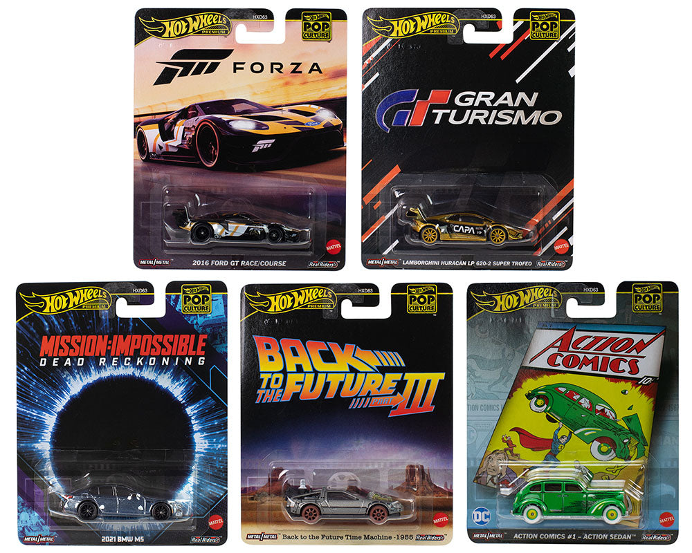 "Pop Culture 2025" 5 piece Set L "Premium Series" Diecast Model Cars