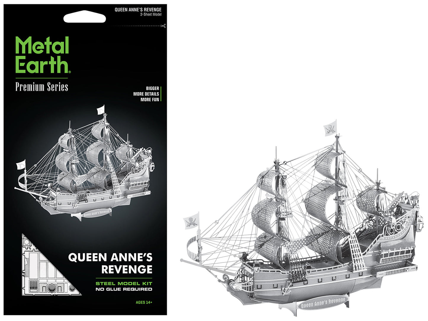 Model Kit Queen Anne's Revenge Ship (Challenging Difficulty) Steel Model