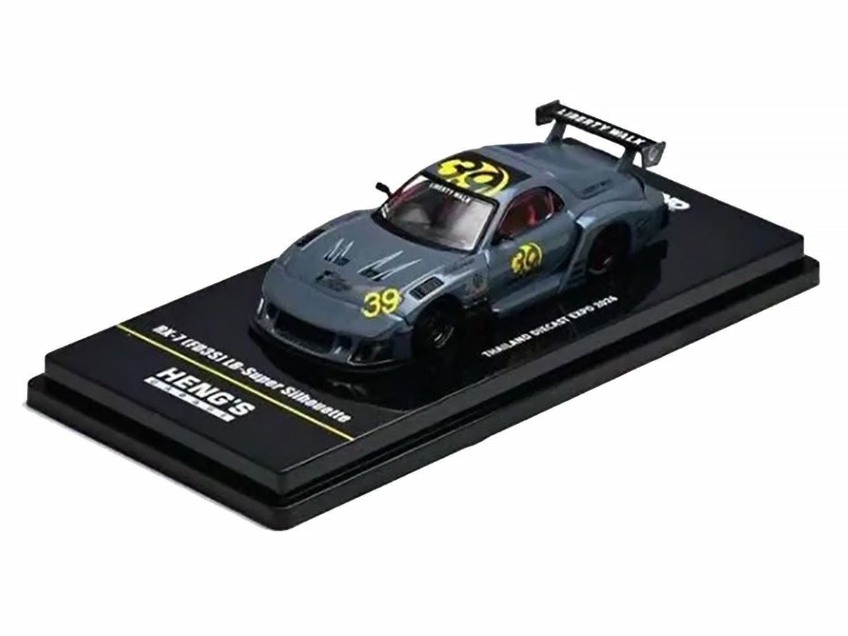 Mazda RX7 (FD3S) LB-Super Silhouette RHD (Right Hand Drive) #39 "Heng's Garage" Gray "Thailand Diecast Expo 2026 Event Edition" 1/64 Diecast Model Car