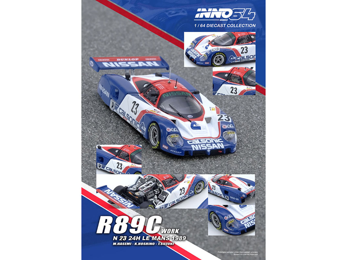 Nissan R89C #23 Masahiro Hasemi - Kazuyoshi Hoshino - Toshio Suzuki "24 Hours of Le Mans" (1989) 1/64 Diecast Model Car