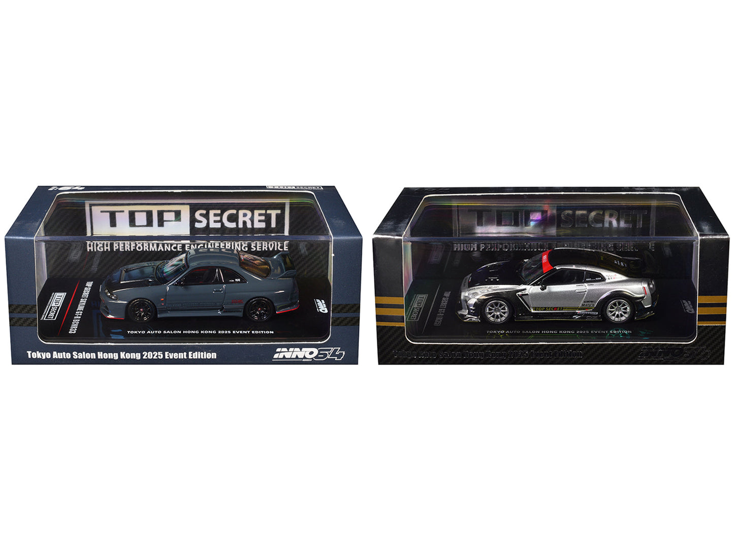 Nissan Top Secret "Tokyo Auto Salon Hong Kong 2025 Event Edition" Set of 2 Pieces 1/64 Diecast Model Car