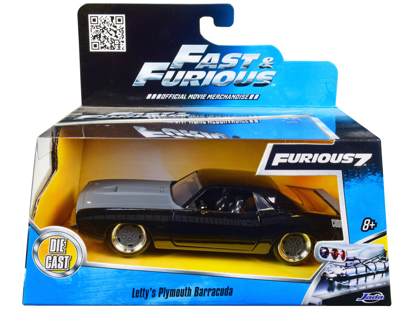 Letty's Plymouth Barracuda "Fast & Furious 7" Movie 1/32 Diecast Model Car