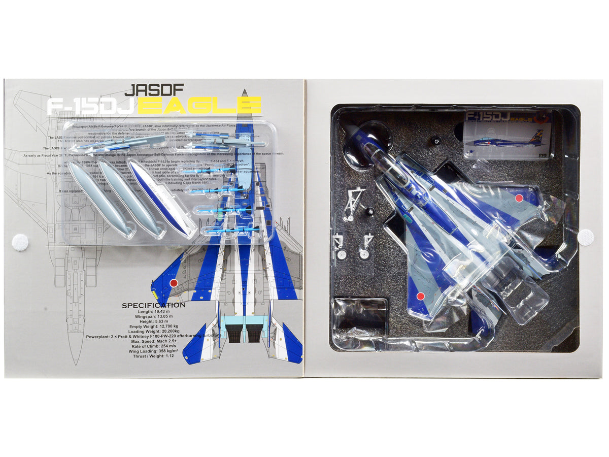 F-15DJ JASDF (Japan Air Self-Defense Force) Eagle Fighter Aircraft "23rd Fighter Training Group 20th Anniversary" with Display Stand Limited Edition to 600 pieces Worldwide 1/72 Diecast Model