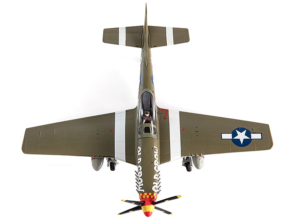 North American P-51D Mustang Fighter Aircraft "Captain Clarence E. Anderson 363rd FS 357th FG Old Crow" (1944) United States Air Force 1/72 Diecast Model