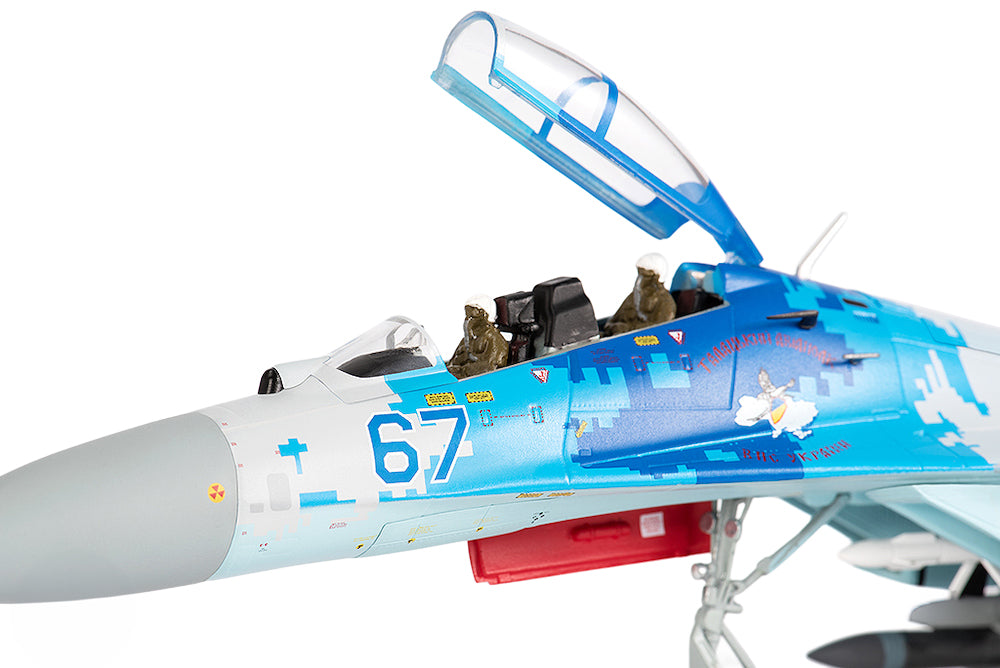 Sukhoi Su-27UB Flanker Aircraft "831st Tactical Aviation Brigade" (2017) Ukrainian Air Forces 1/72 Diecast Model