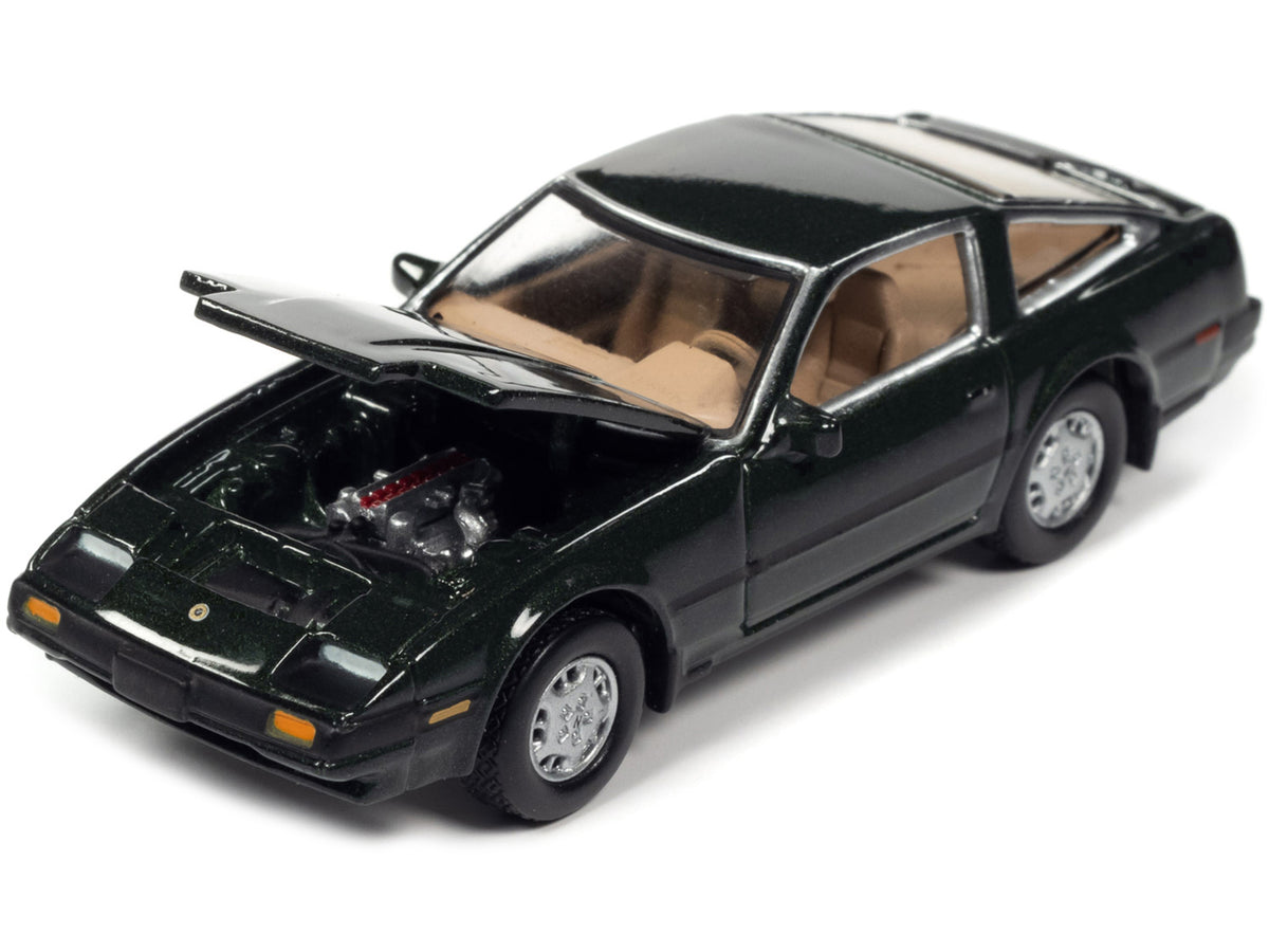1984 Nissan 300ZX Dark Green with Black Stripes "Classic Gold Collection" Series Limited Edition to 12480 pieces Worldwide 1/64 Diecast Model Car
