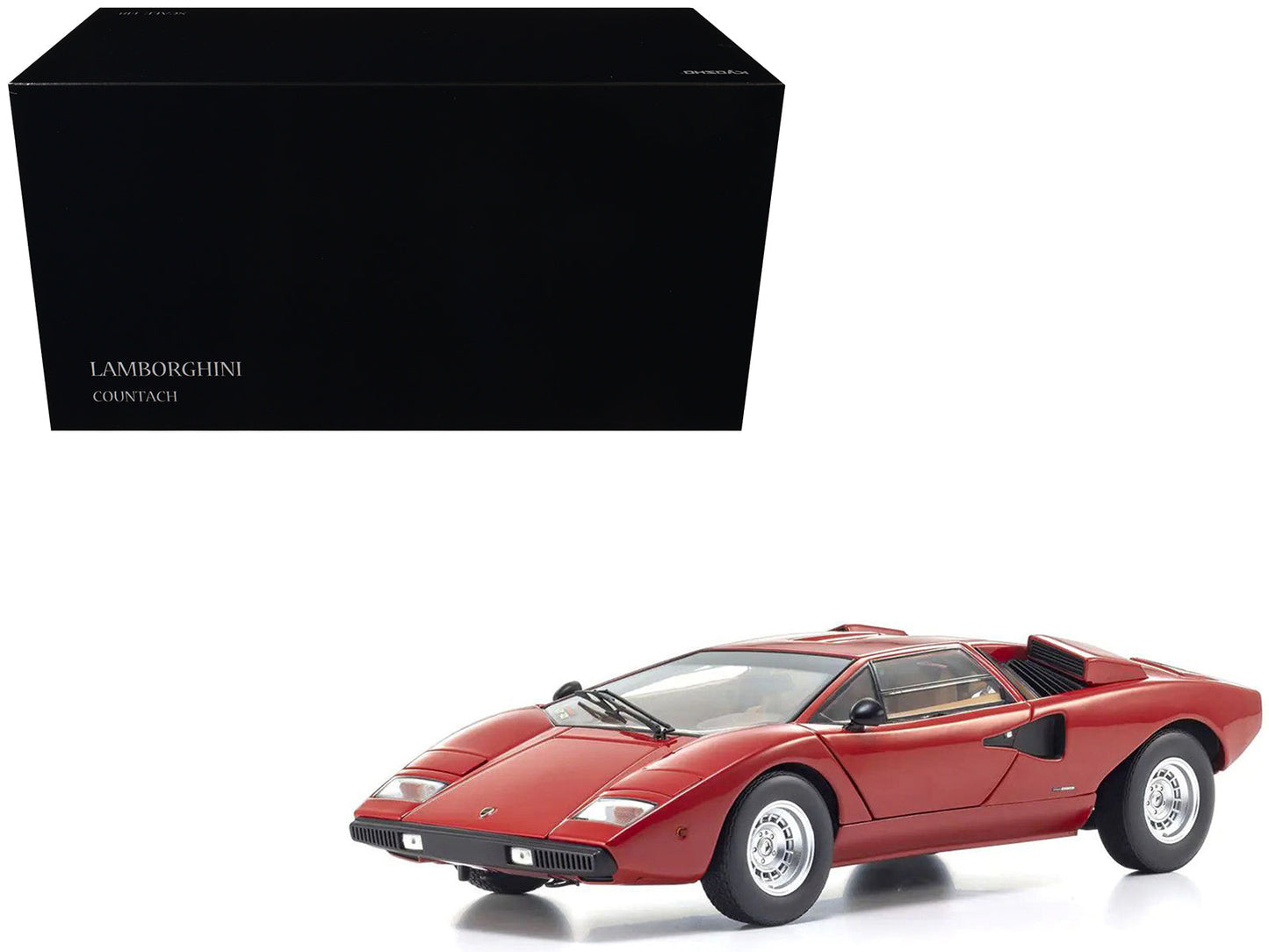 Lamborghini Countach LP 400 Red 1/18 Diecast Model Car