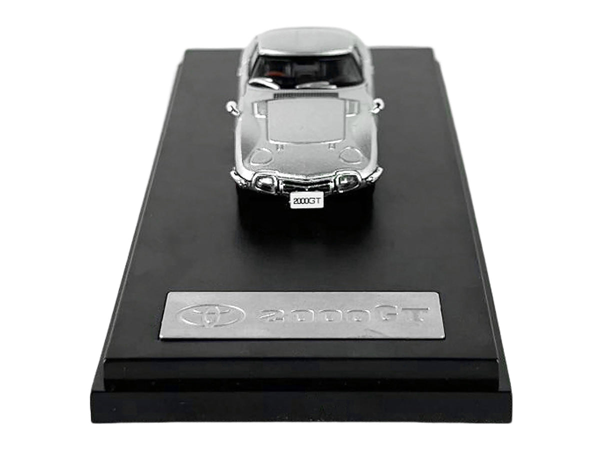 Toyota 2000GT RHD (Right Hand Drive) Silver Metallic 1/64 Diecast Model Car