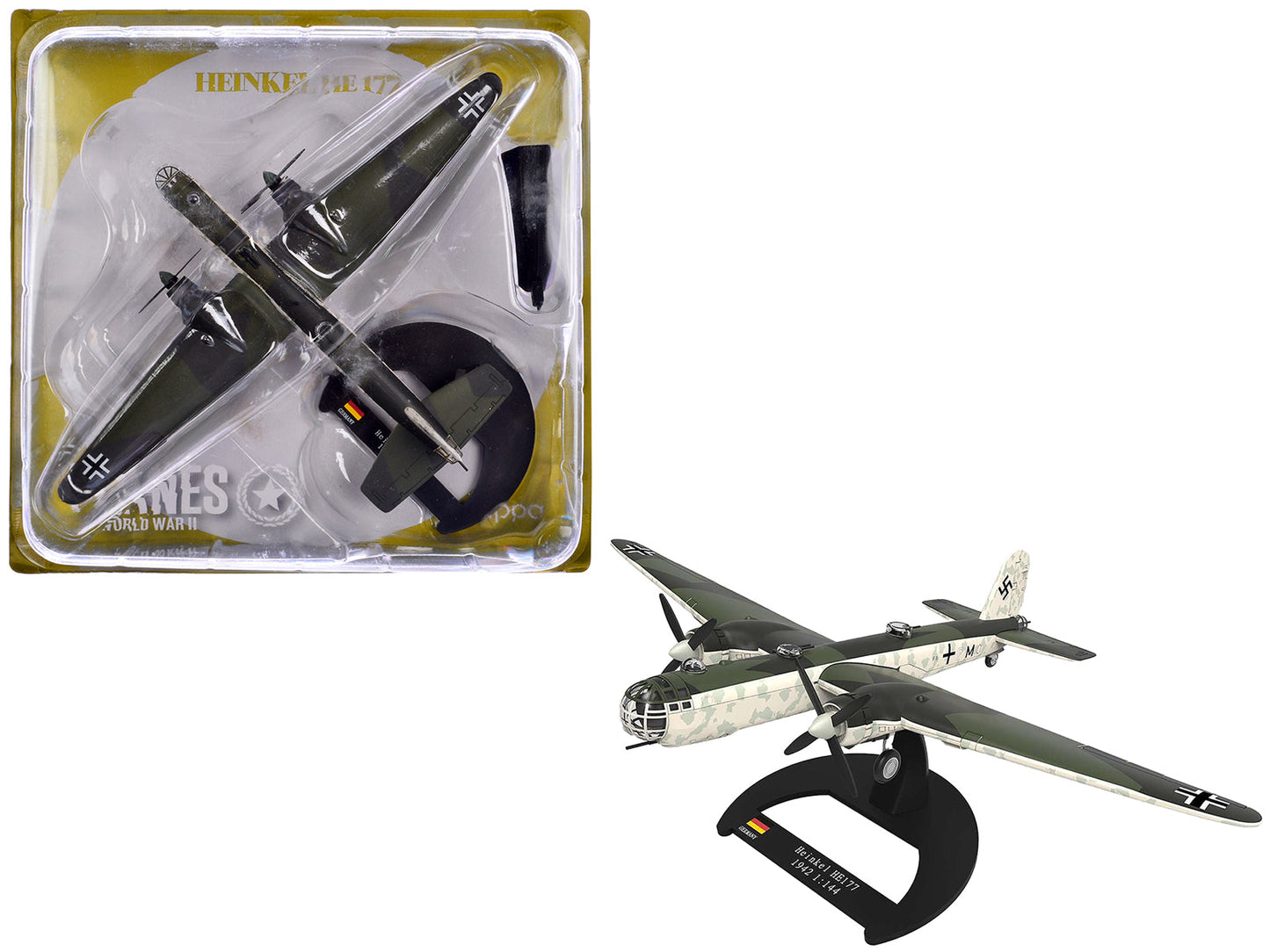 Heinkel He 177 Bomber Aircraft "II./KG 40 Bordeaux France" (1942) German Luftwaffe 1/144 Diecast Model Airplane