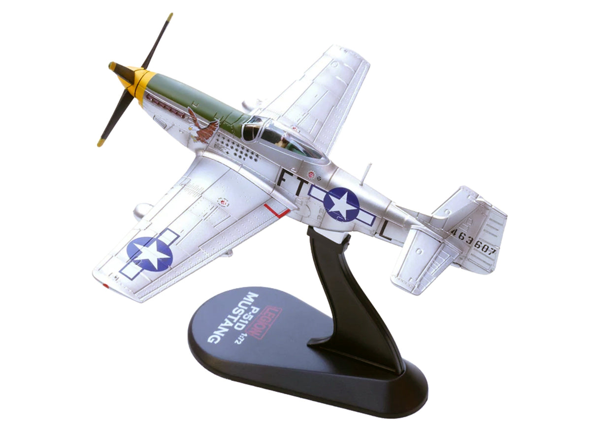 North American P-51D Mustang Aircraft "Feeble Eagle 18.5-victory Ace Glenn Eagleston 353rd Fighter Squadron 354th Fighter Group Ninth Air Force" (1945) United States Army Air Forces 1/72 Diecast Model Airplane