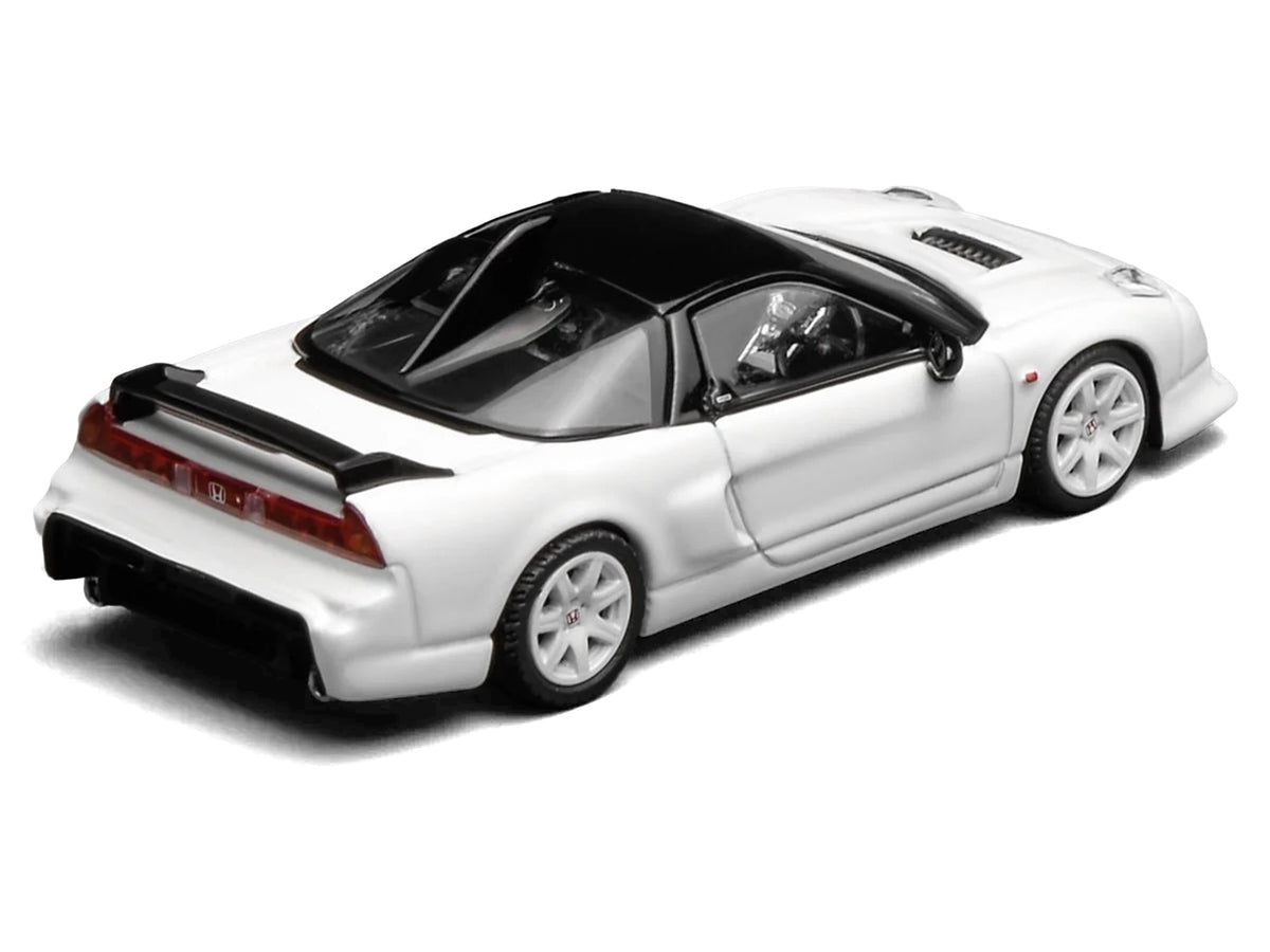 Honda NSX-R GT RHD (Right Hand Drive) Championship White with Black Top "Intern 64" Series 1/64 Diecast Model Car