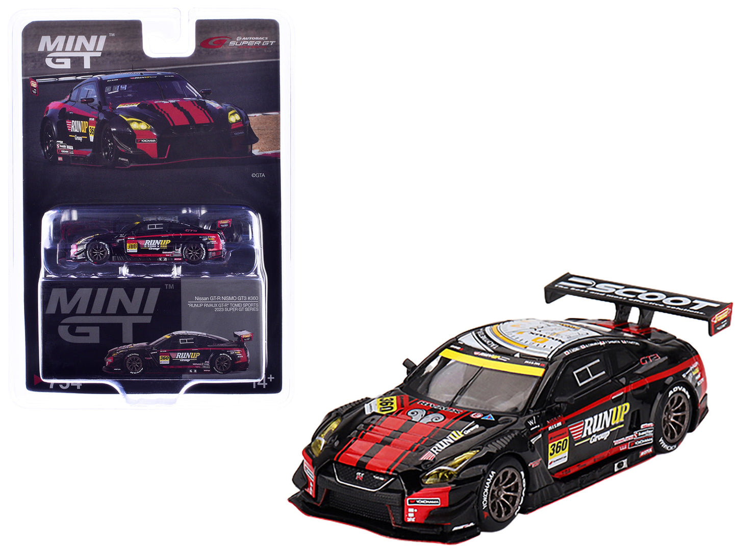 Nissan GT-R NISMO GT3 #360 Takayuki Aoki - Atsushi Tanaka - Takuya Otaki - Yusaku Shibata "Tomei Sports" "Super GT Series" (2023) Limited Edition 1/64 Diecast Model Car