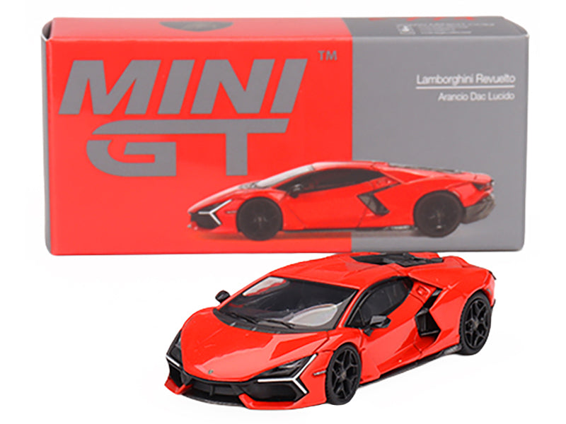 Lamborghini Revuelto Arancio Dac Lucido Orange Limited Edition to 7680 pieces Worldwide 1/64 Diecast Model Car
