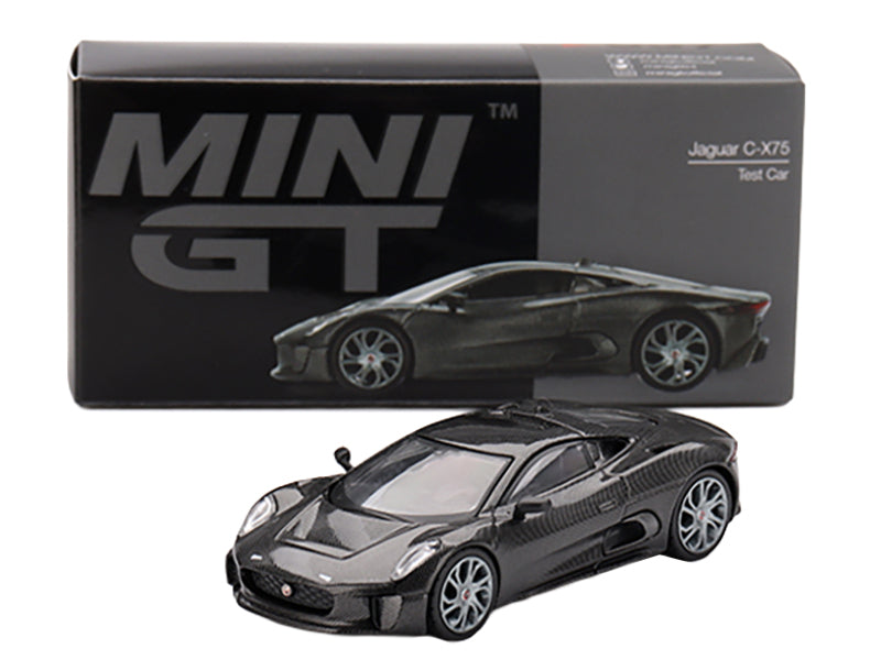 Jaguar C-X75 "Test Car" Black Carbon Limited Edition 1/64 Diecast Model Car