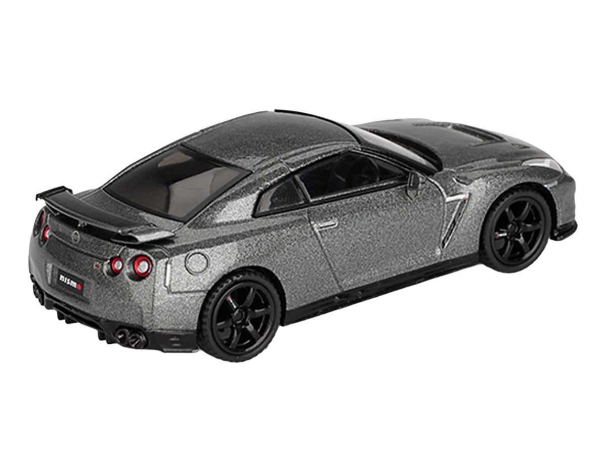 Nissan GT-R Nismo R35 CRS Version RHD (Right Hand Drive) Dark Metal Gray Metallic Limited Edition 1/64 Diecast Model Car
