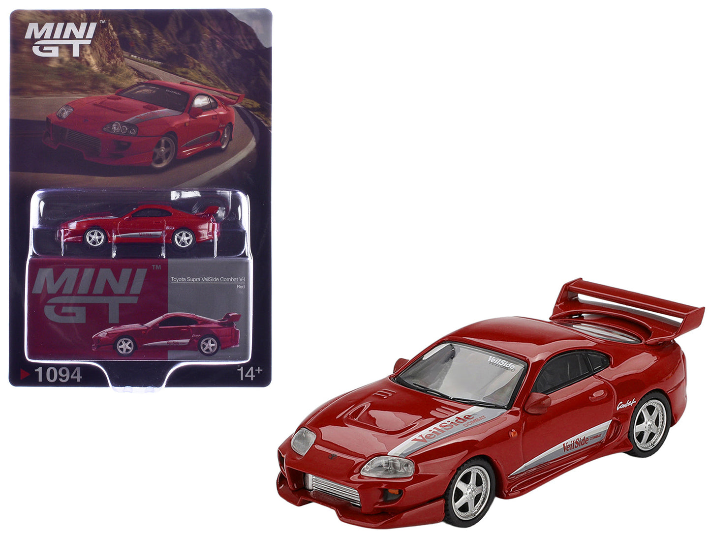 Toyota Supra "VeilSide Combat V-I" Red Limited Edition 1/64 Diecast Model Car