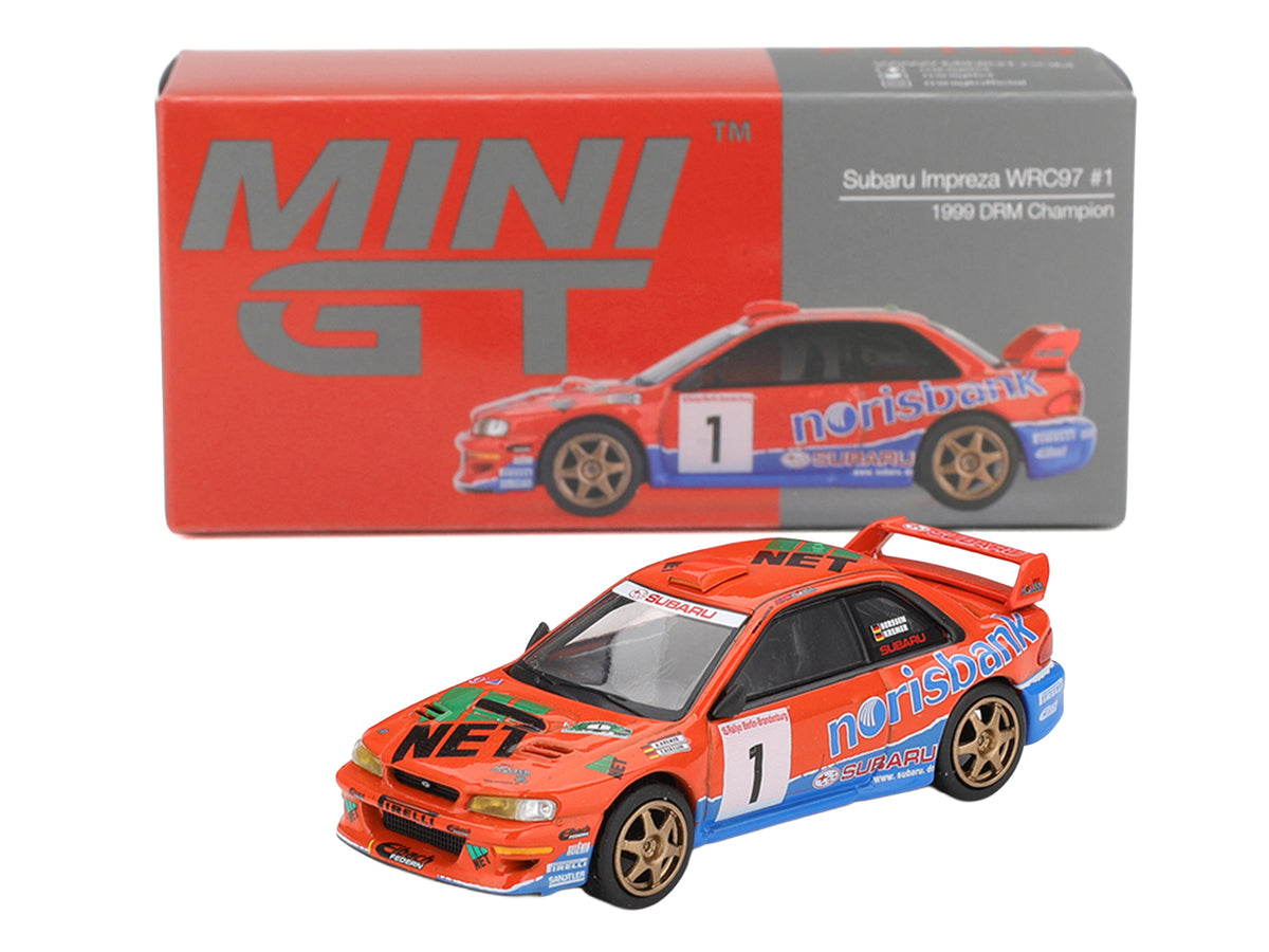 Subaru Impreza WRC97 #1 Armin Kremer - Fred Berssen Champion "Deutsche Rallye Meisterschaft (DRM)" (1999) Limited Edition 1/64 Diecast Model Car