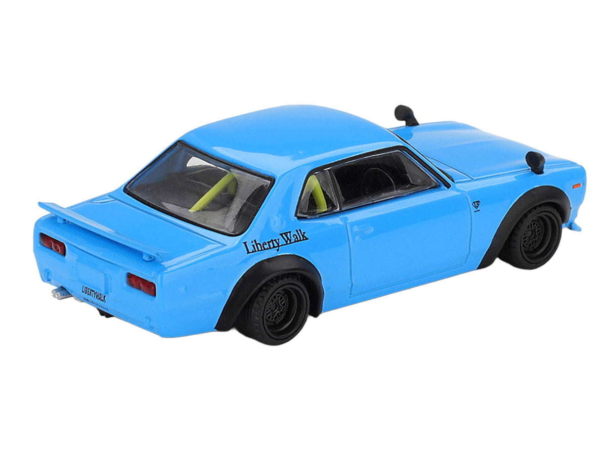 Nissan LB-Works Hakosuka RHD (Right Hand Drive) Baby Blue Limited Edition 1/64 Diecast Model Car
