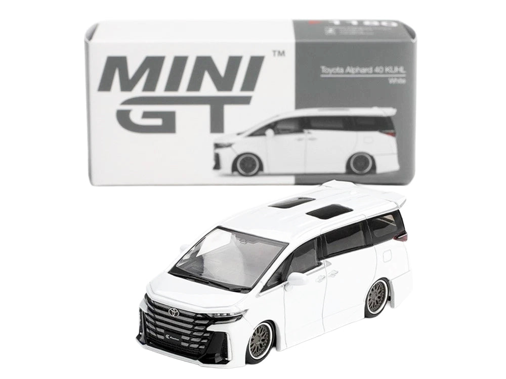 Toyota Vellfire 40 KUHL Van White Metallic Limited Edition 1/64 Die Cast Model Car