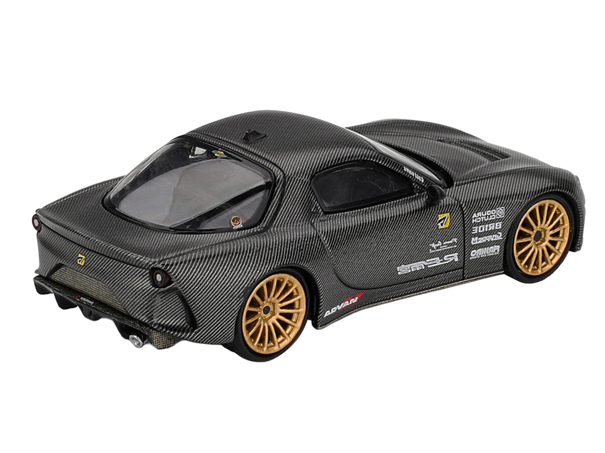 Mazda RX-7 RE-Amemiya "Matsukiyo KOKU 3 Rotor NA-7" Carbon Fiber "Tokyo Auto Salon 2025 Best Tuned Car Award" Limited Edition 1/64 Diecast Model Car