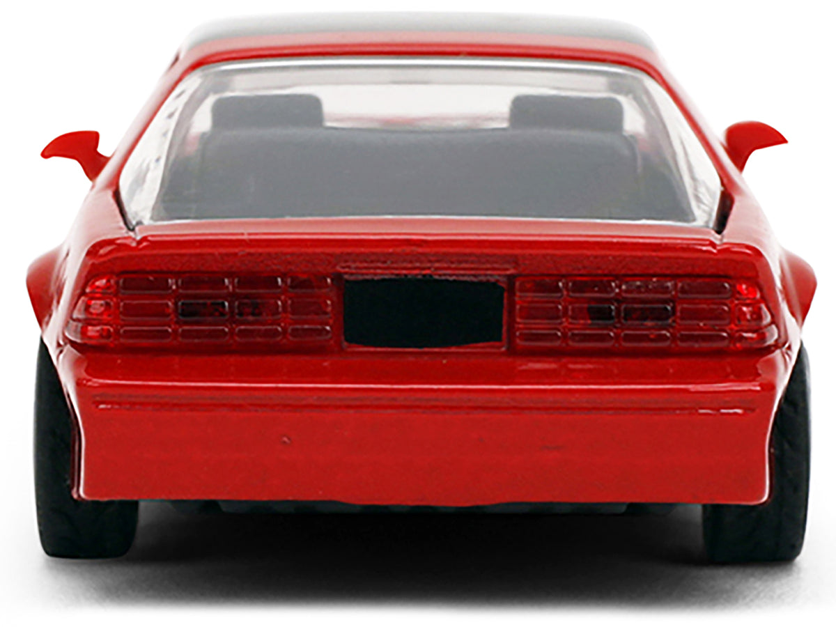 1985 Chevrolet Camaro Red with Black Top and Stripes "Collection" Series 1/64 Diecast Model Car