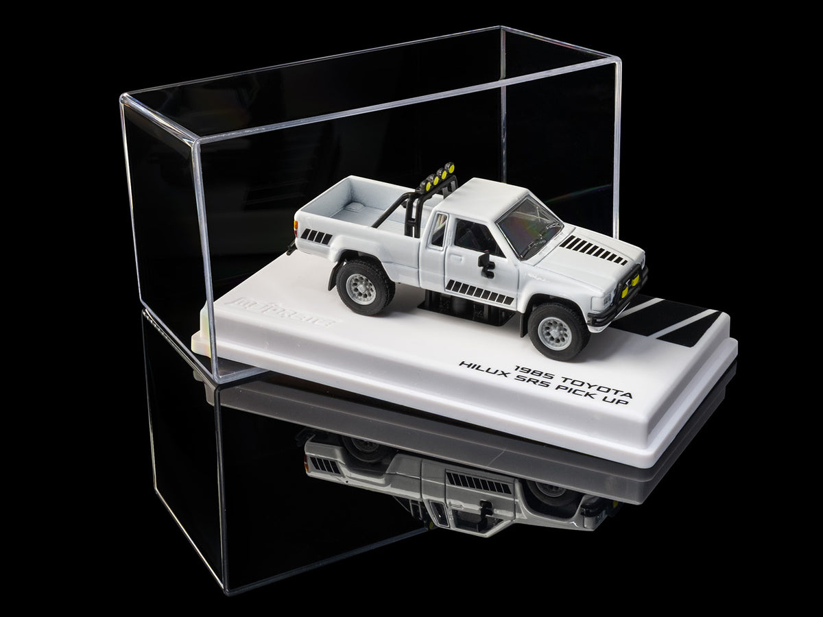 1985 Toyota Hilux SR5 Pickup Truck White with Black Graphics "Collection" Series 1/64 Diecast Model Car