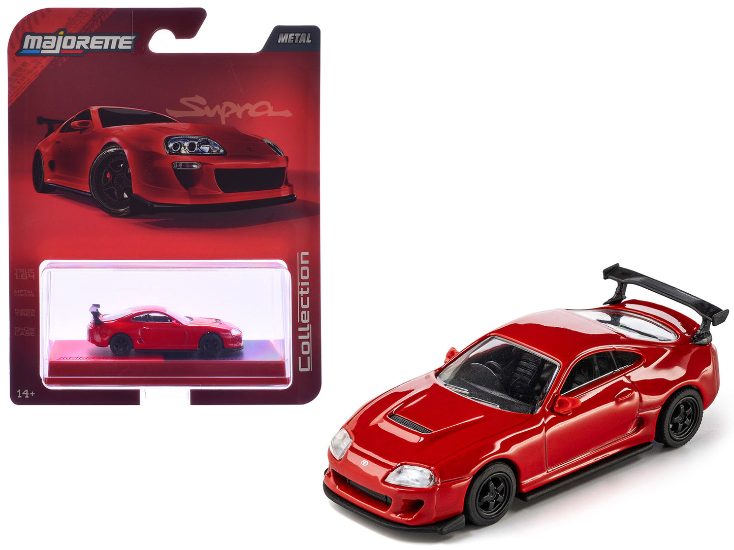 1995 Toyota Supra RHD (Right Hand Drive) Red "Collection" Series 1/64 Diecast Model Car