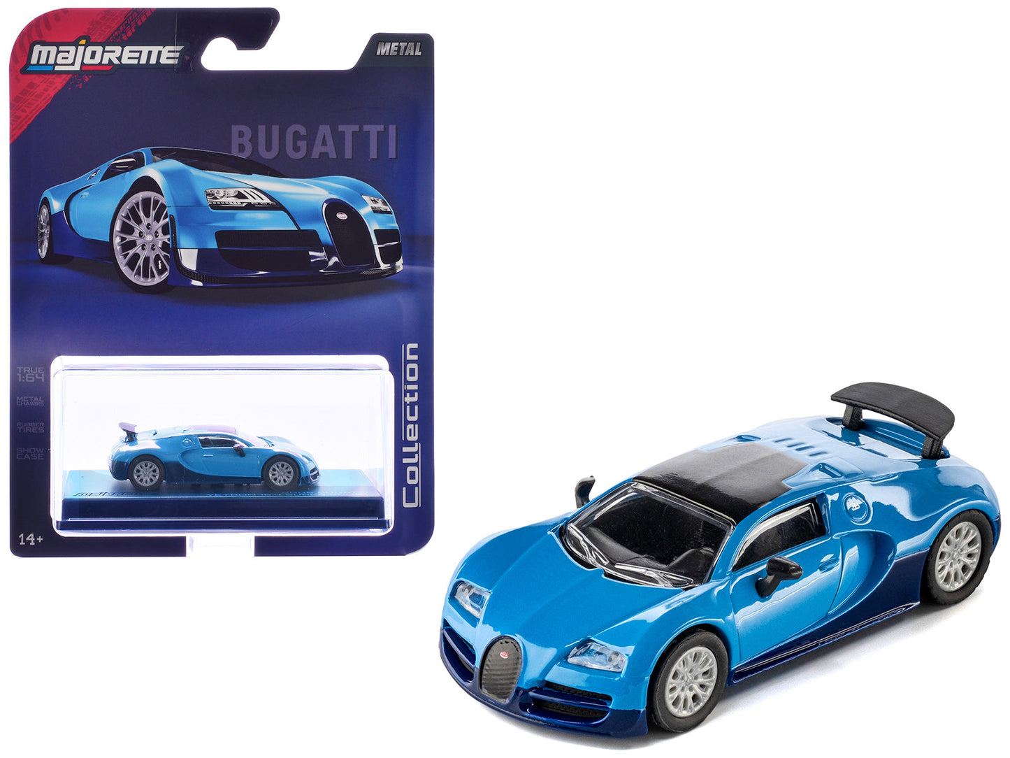 2005 Bugatti Veyron 16.4 Super Sport Blue "Collection" Series 1/64 Diecast Model Car