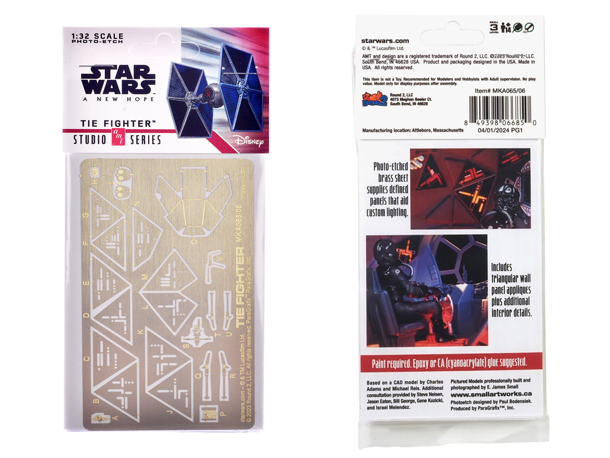 Photoetch Set for "Star Wars: A New Hope" Tie Fighter Kit 1/32 Scale