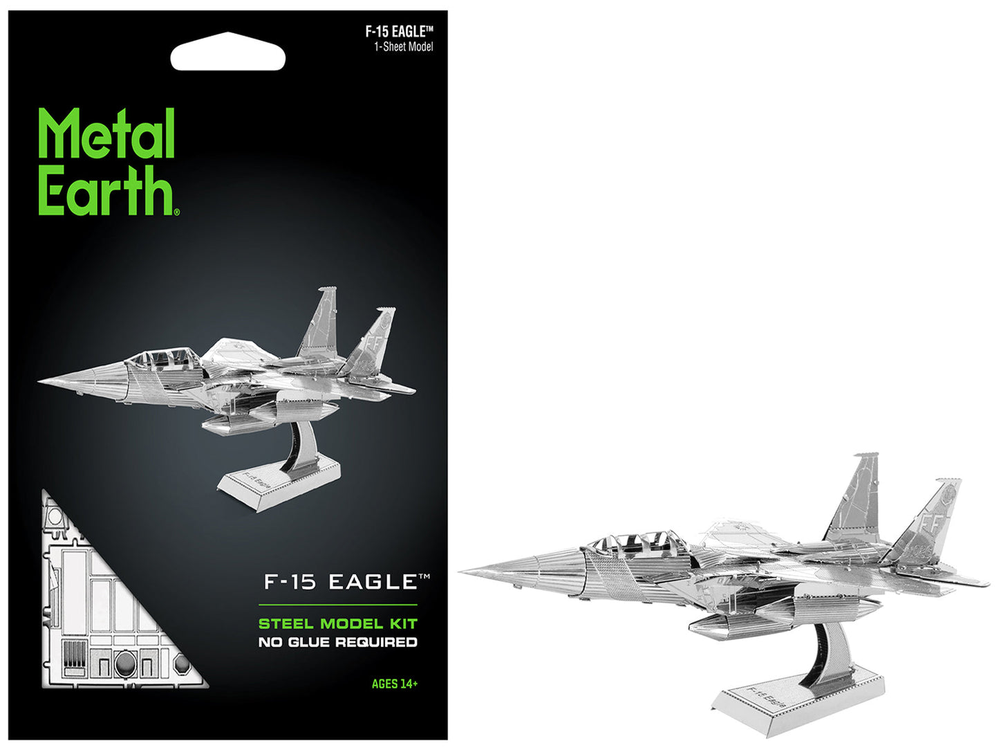 Model Kit McDonnell Douglas F-15 Eagle Fighter Aircraft (Moderate Difficulty) Steel Model