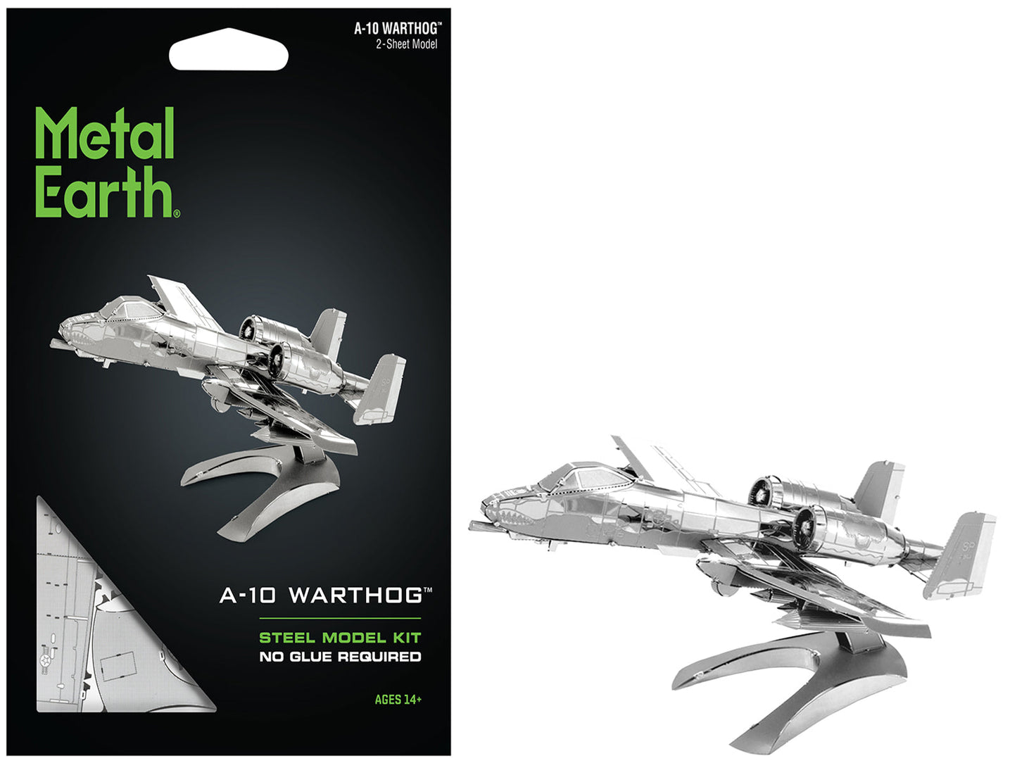 Model Kit Fairchild Republic A-10 Thunderbolt II "Warthog" Attack Aircraft (Moderate Difficulty) Steel Model