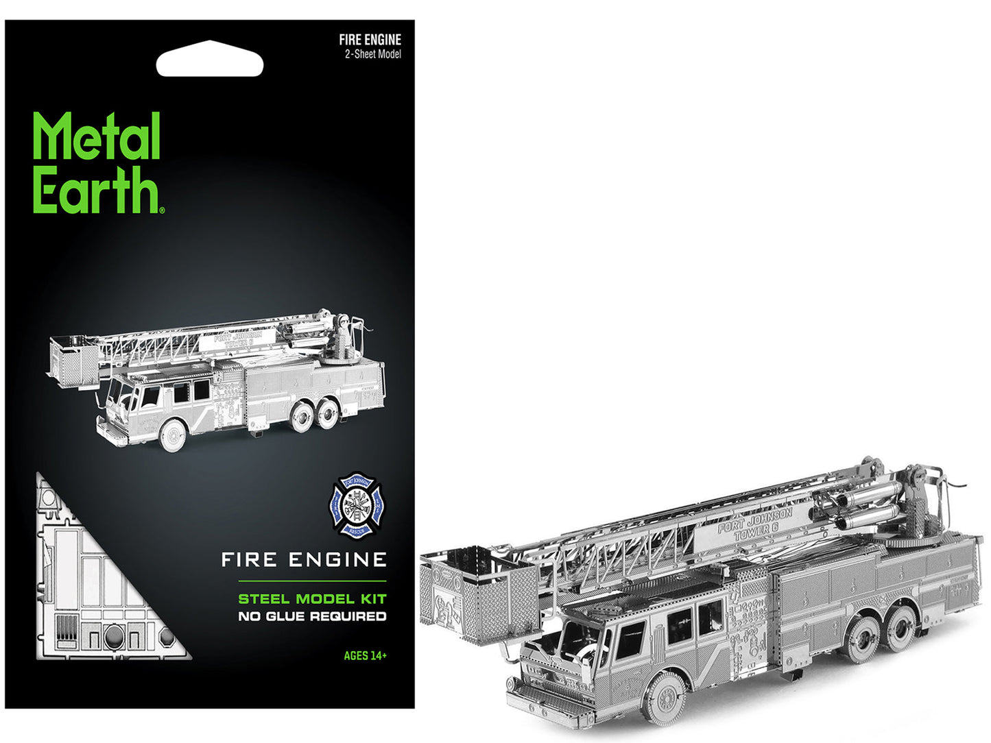 Model Kit Fire Engine "Fort Johnson Tower 6" (Moderate Difficulty) Steel Model