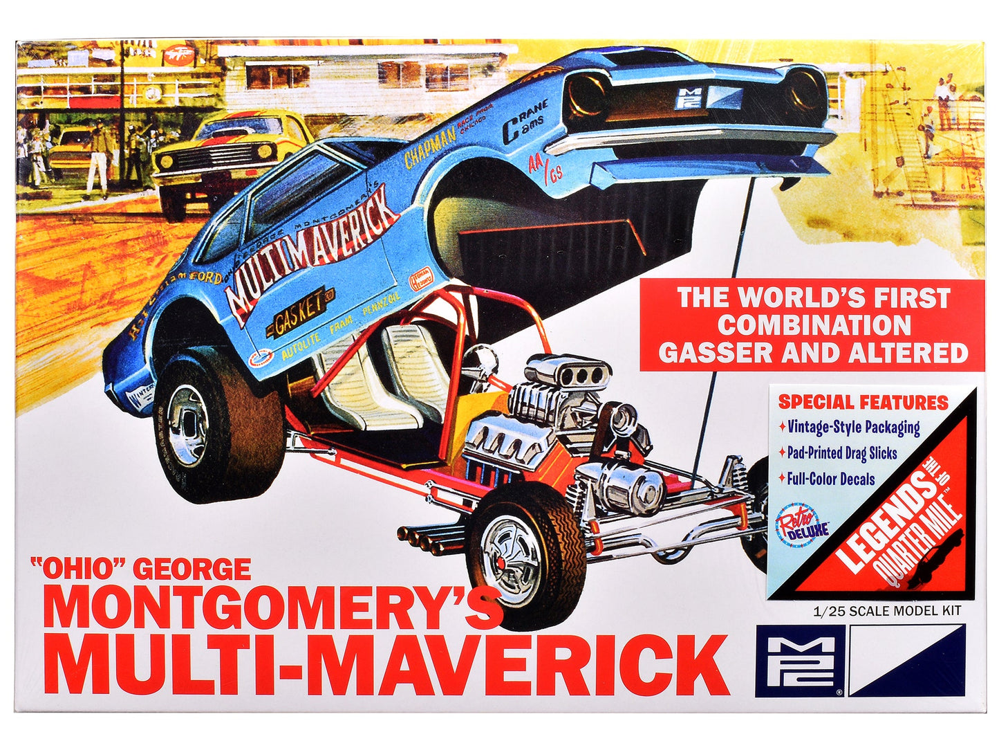 Skill 2 Model Kit "Ohio" George Montgomery's Multi Maverick Funny Car 1/25 Scale Model