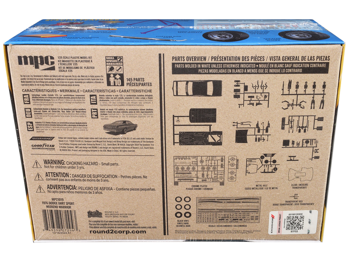 Skill 2 Model Kit 1976 Dodge Dart Sport "Weekend Warrior" 1/25 Scale Model