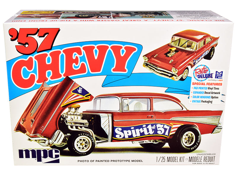 Skill 2 Model Kit 1957 Chevrolet Gasser Flip Nose "Spirit of 57" 1/25 Scale Model