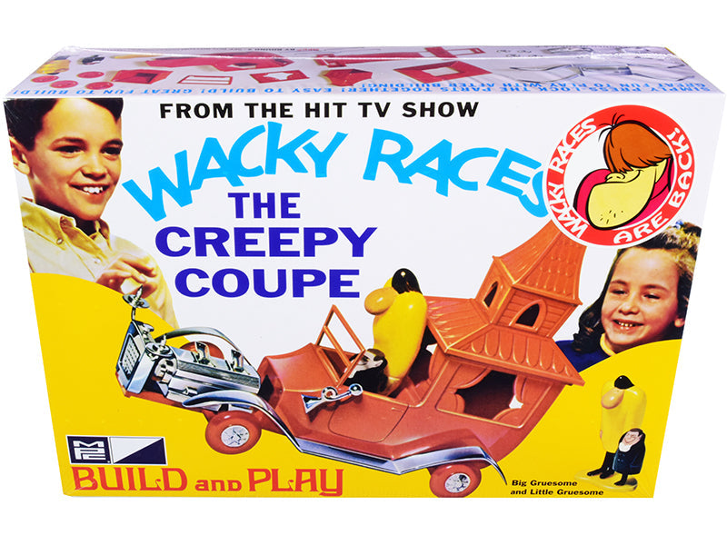 Skill 2 Snap Model Kit The Creepy Coupe with Big Gruesome and Little Gruesome Figurines "Wacky Races" (1968) TV Series 1/25 Scale Model