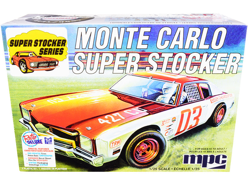 Skill 2 Model Kit 1971 Chevrolet Monte Carlo Super Stocker 1/25 Scale Model
