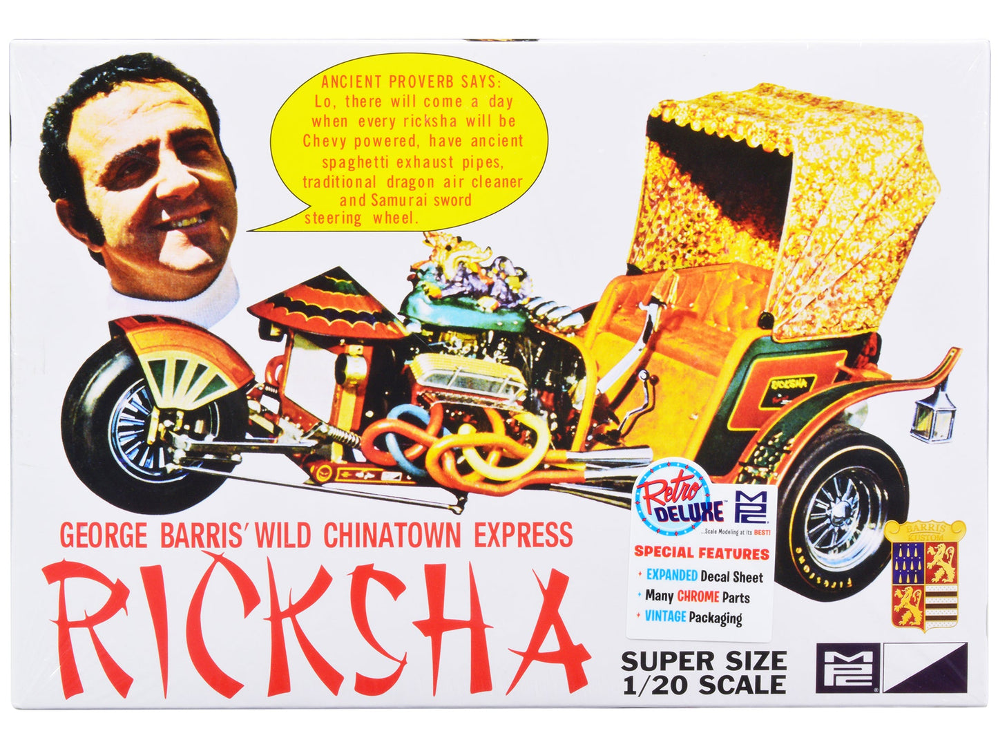 Skill 2 Model Kit George Barris' Wild Chinatown Express Ricksha 1/20 Scale Model