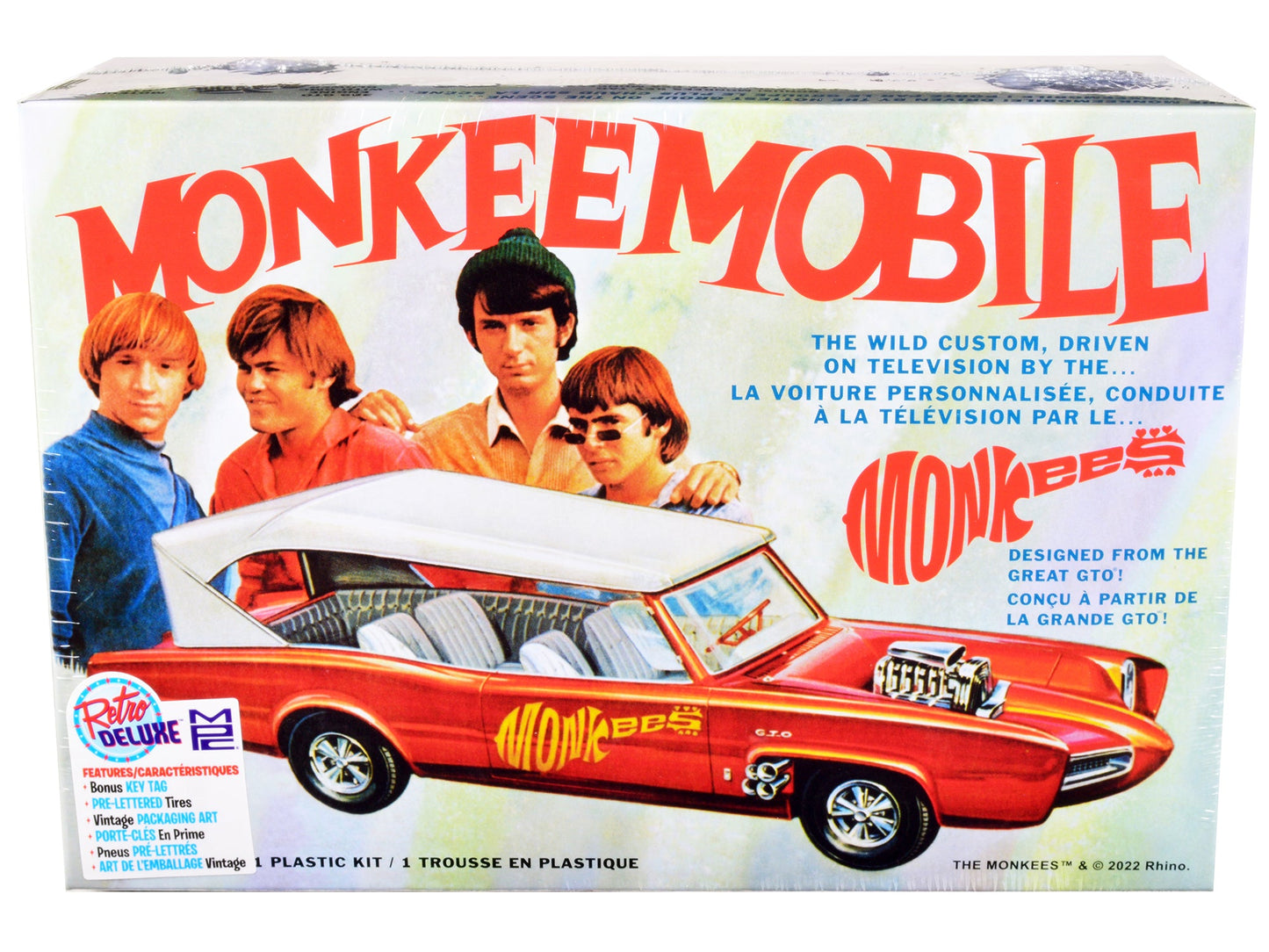 Skill 2 Model Kit Monkeemobile "The Monkees" (1966-1968) TV Series 1/25 Scale Model Car